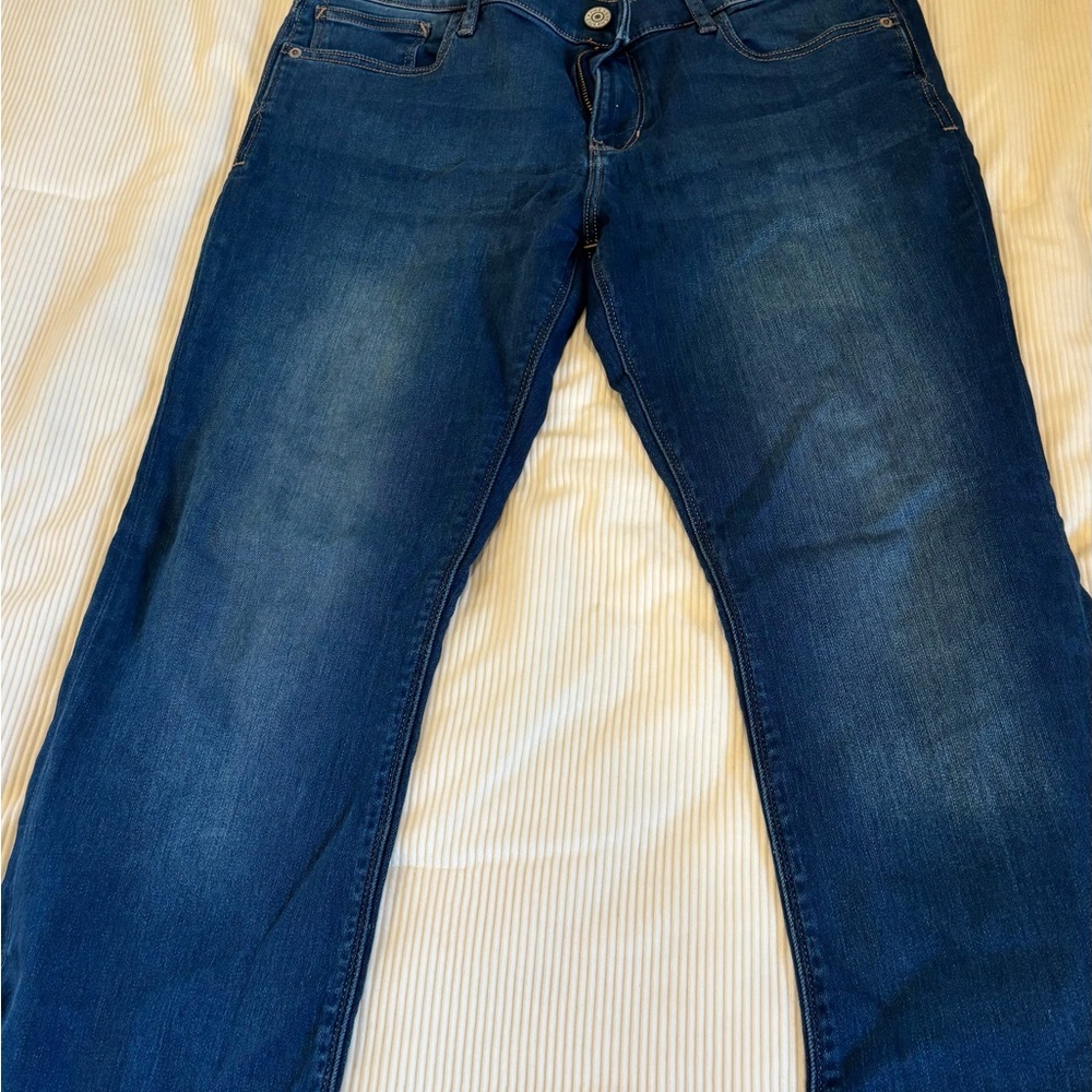 Express Blue Straight Leg Jeans Classic Style